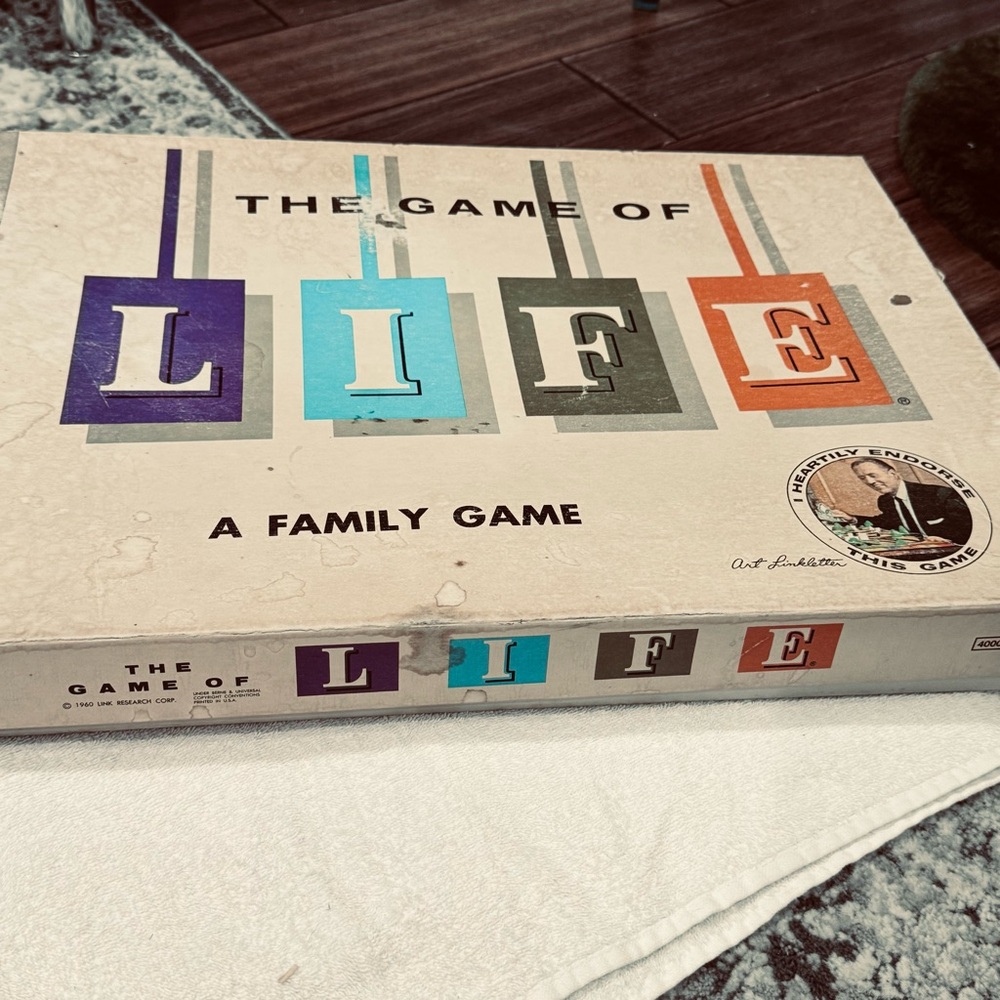 The Game of Life VINTAGE 100th Anniversary Board Game